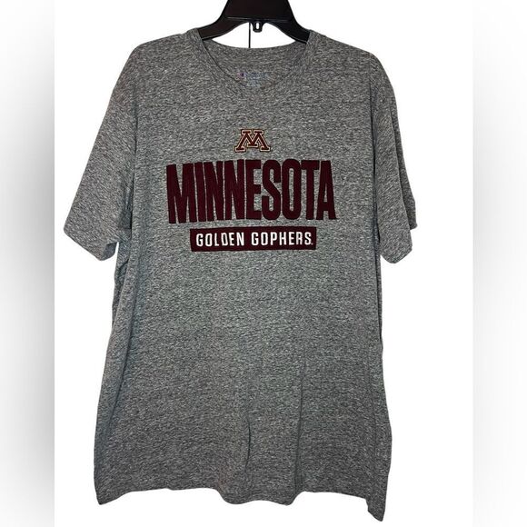 CHAMPION MINNESOTA GOLDEN GOPHERS GRAY TSHIRT‎ MENS SIZE 2XL - Picture 2 of 9